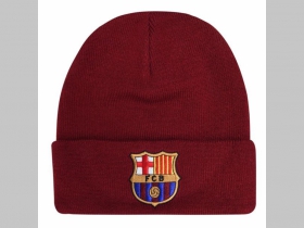 FC Barcelona zimná čiapka s vyšívaným logom univerzálna veľkosť materiál 100% akryl farba: bordová
